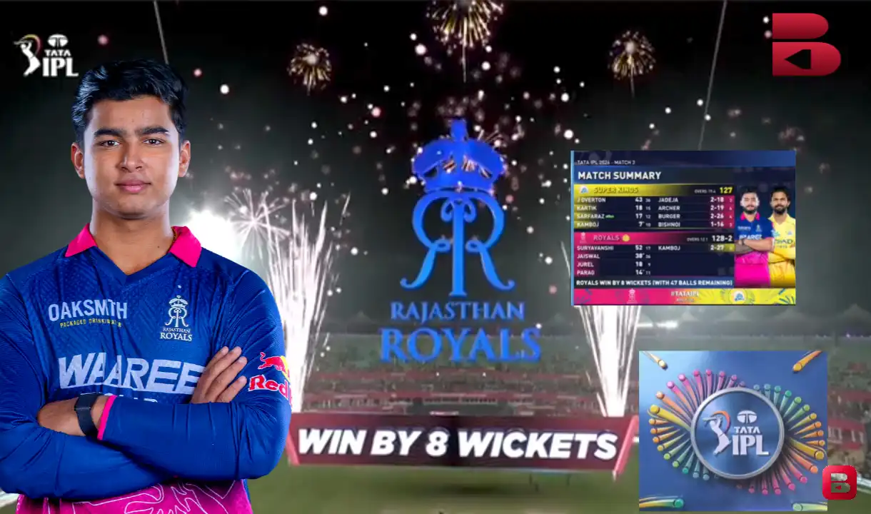 প্রথম ম্যাচেই রেকর্ড গড়লেন বৈভব, CSK-কে উড়িয়ে দিল রাজস্থান