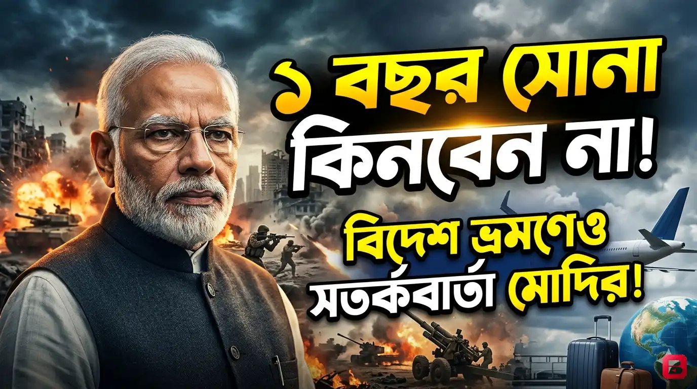 “এক বছর সোনা কিনবেন না, বিদেশ ভ্রমণ কমান” —দেশবাসীকে বড় সতর্কবার্তা প্রধানমন্ত্রী মোদির