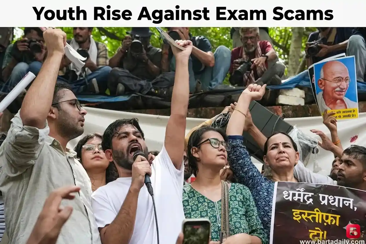উত্তাল দিল্লির যন্তরমন্তর, শিক্ষামন্ত্রীর পদত্যাগের দাবিতে রাস্তায় জেন-জি; নেতৃত্বে মার্কিনফেরত অভিজিৎ দীপকে